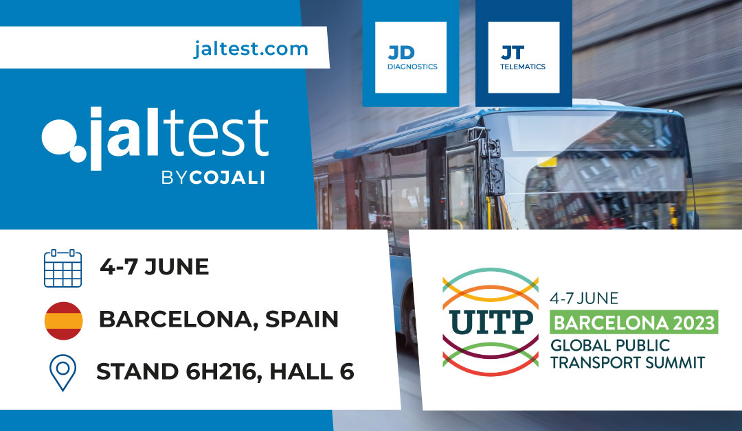 📢😎 We will be at the next edition of the @uitpsummit! 🚌🚎🚃🚈
🗺 Barcelona 🇪🇸
📌 Gran Via, 9, Carrer del Foc
📍 Stand 6H216, Hall 6
📆 4-7 June

🙌🏼☺️ We look forward to seeing you!
#Jaltest #JaltestCV #transport #publictransport #UITP #SustainableMobility #BrightLightoftheCity