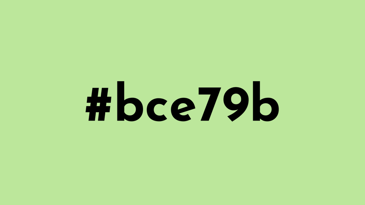 TimourPetit's tweet photo. The color #bce79b is a light, fresh green shade that evokes feelings of calmness, growth, and harmony with nature. #randomcoloroftheday #colorful #Random https://t.co/rqdmFtSN5e