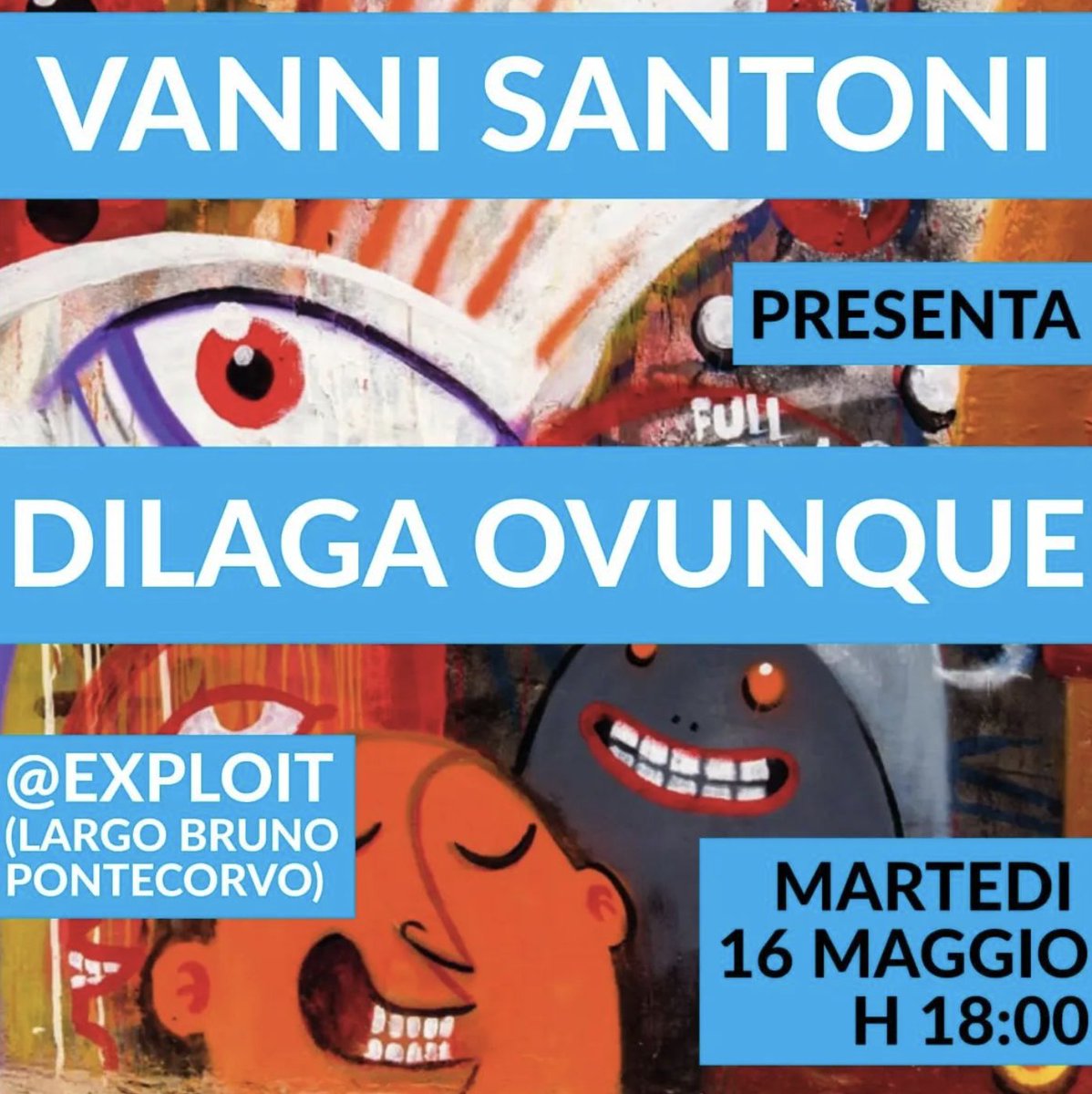 vannisantoni's tweet image. oggi a @exploitpisa, da sempre una delle date del 💜 ~ con l&apos;immarcescibile @Dani_Gambit 

(domani invece saremo a Padova, alla @librezabarella, con @MarsilioMorena ed Emanuele Zinato); poi dilagherà il @SalonedelLibro