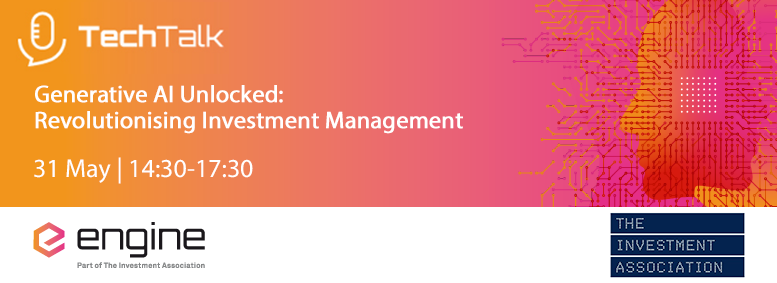 Two weeks to go and there are still spaces left for our #TechTalk on #GenerativeAI: Revolutionising Investment Management.

Join us on the 31st to hear from an array of technologists and industry experts from our <a href="/IAEngine/">Engine</a> members, and policy experts from <a href="/InvAssoc/">The Investment Association</a> 

More