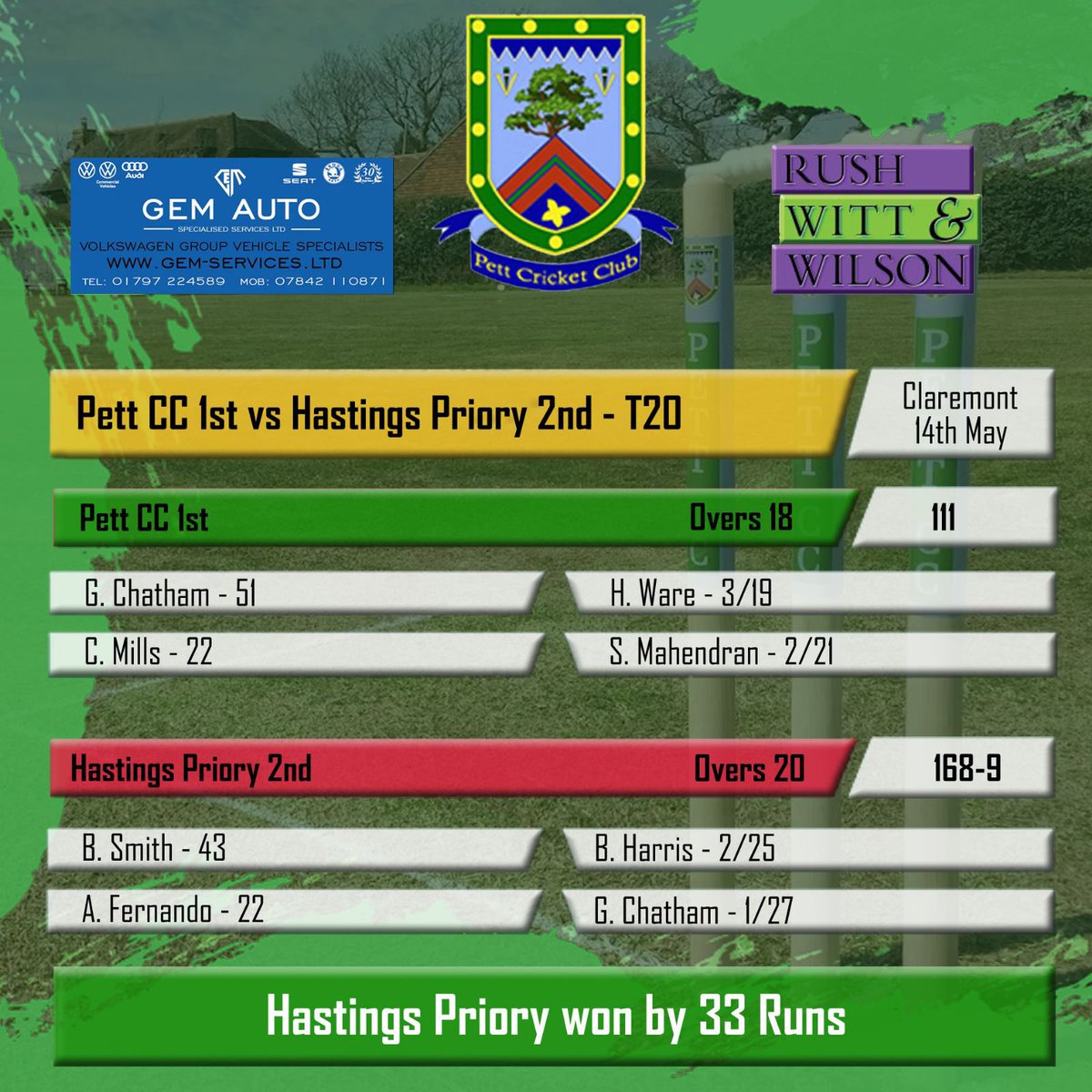 Pett Cricket Club tweet media