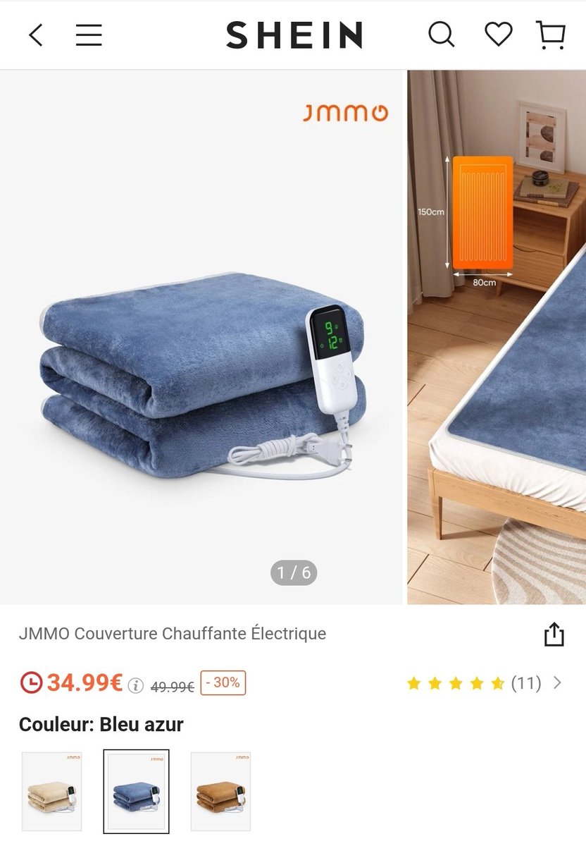 DanielOpinel's tweet photo. @encorevitoo Pourquoi vouloir la chaleur d'une femme quand pour 35€ tu as de la chaleur et peu choisir le coloris... https://t.co/K96cMeWDXS