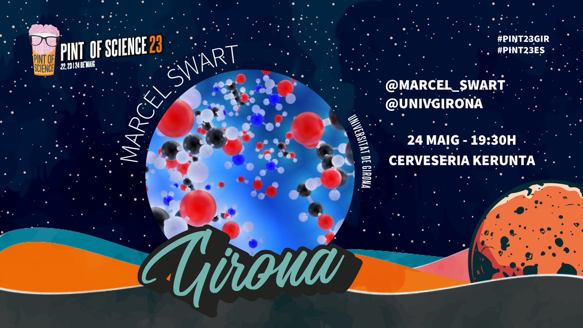 Girona7ciencia's tweet image. Programació festival @pintofscienceES  !!!
24 de Maig, 19:30h al #Kerunta
"Petits canvis moleculars amb gran impacte en la vida"
Per @Marcel_Swart  i @silviaosu  de @univgirona 
#PINT23GIR #PINT23ES
Patrocina: @IcraWater   @idibgi  @c4dudg @EUERAM  @btmsound