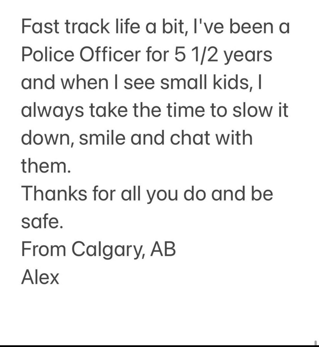 SgtOnPatrol's tweet image. PLEASE READ: in the last couple of weeks there have been so much neg rhetoric re police in uniforms at schools. This is an email I received from someone I inspired when he was in elementary school in the 90s! recently I’ve received many more. WE DESERVE TO BE IN THE SCHOOLS