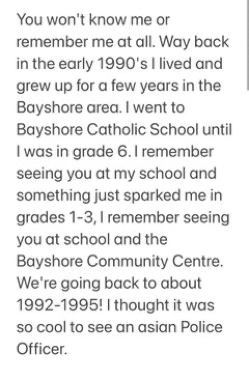 SgtOnPatrol's tweet image. PLEASE READ: in the last couple of weeks there have been so much neg rhetoric re police in uniforms at schools. This is an email I received from someone I inspired when he was in elementary school in the 90s! recently I’ve received many more. WE DESERVE TO BE IN THE SCHOOLS