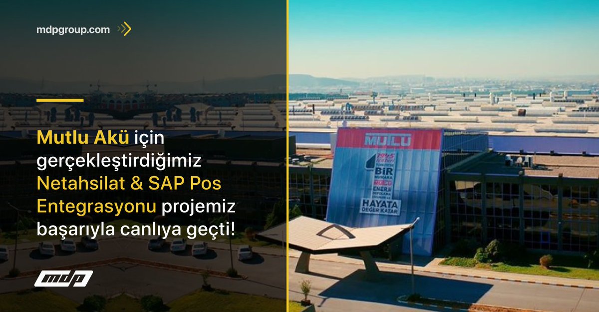 SAP - Netahsilat Pos Entegrasyonu ✅

Mutlu Akü için gerçekleştirdiğimiz Netahsilat &amp; SAP Pos Entegrasyonu projemiz başarıyla canlıya geçti. Proje ekibimizi tebrik ederiz. 👏