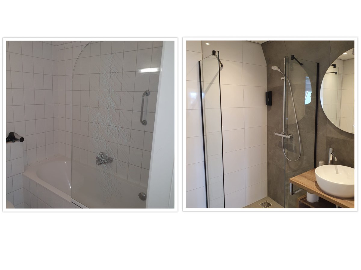 Bij HerbergdeKlomp in Vilsteren hebben we 5 gerenoveerde kamers voorzien van een volledig nieuwe badkamer. In het restaurant hebben we dames- en herentoiletten en het invalidentoilet voorzien van nieuw sanitair. Kijk voor meer voor en na foto’s op tijhaar.nl/renovatie-badk…