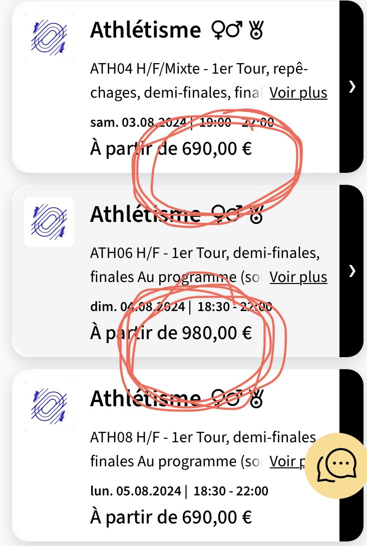 Mikathletisme's tweet photo. Les Jeux Olym -FRICS
@Paris2024 
@TonyEstanguet 
Bénévoles depuis 33ans pour l’athlétisme !
C’est scandaleux : Les JO sont réservées aux riches 💶💰
1 million de billet à 10€, je ne connais personne qui en a eu….scandaleux https://t.co/cYq6O0Cqcg