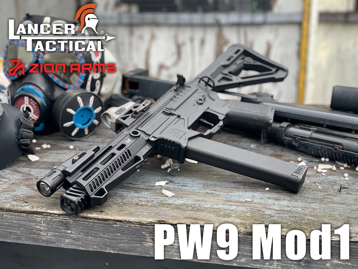 laylax_official's tweet photo. LANCER TACTICAL
ZION ARMS PW9 Mod1

人気のPCC(ピストルキャリバーカービン)仕様の電動ガンが満を持してラインナップ✨
アングルドフォアグリップが一体型となったハンドガード、アッパー/ロアレシーバーはCNC切削のアルミ製です。
価格は税込み￥36,300
➡️https://t.co/UvDPTuku4a https://t.co/skfvM2XbSv