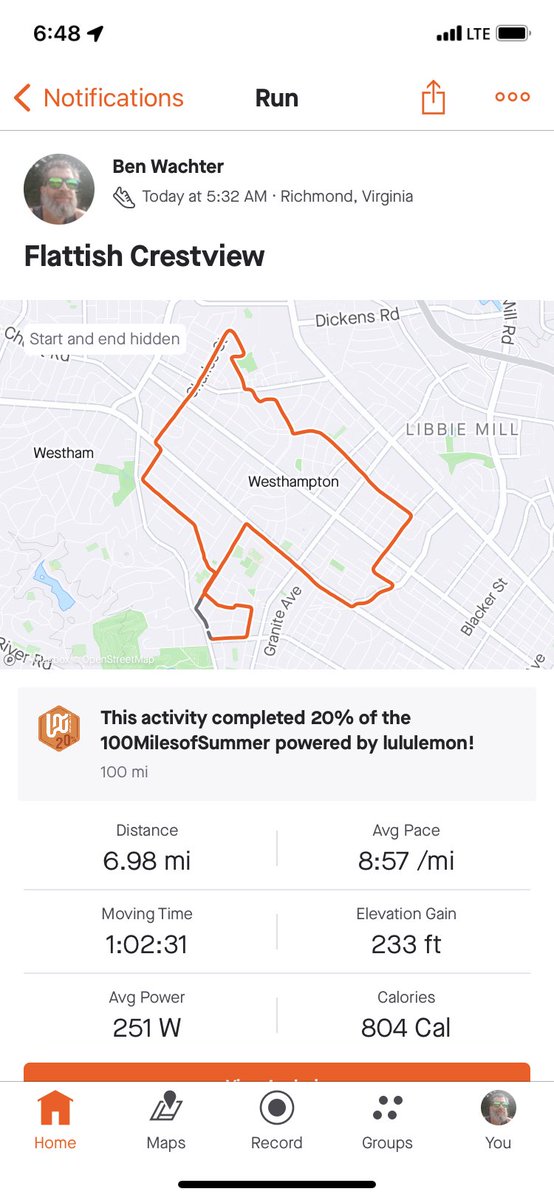 Glad I got out of bed today… #runchat