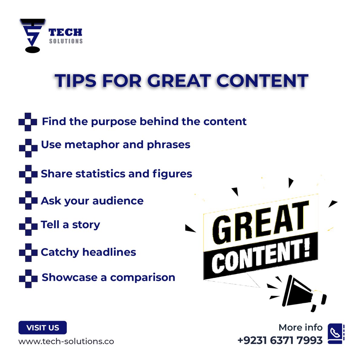 techsolutionsco's tweet image. Tech Solutions is providing Free courses like digital skills,
computer networking
and marketing skills.
Tips and trikes for writing content
contact through WhatsApp through WhatsApp
+923163717993
#tech #techhouse #contentcreator #content #techsolutionsco