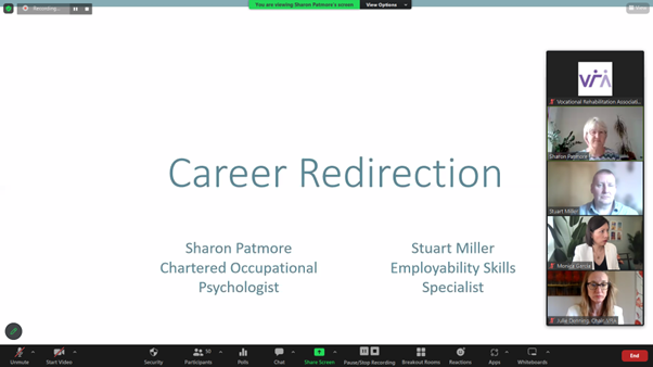 Connect4Work's tweet photo. #RT @UKVRA: Back after lunch with the wonderful Sharon Patmore and Stuart Miller to discuss Career redirection across the ages
#VRAUK #VR4Work https://t.co/evkyTvgJdi
