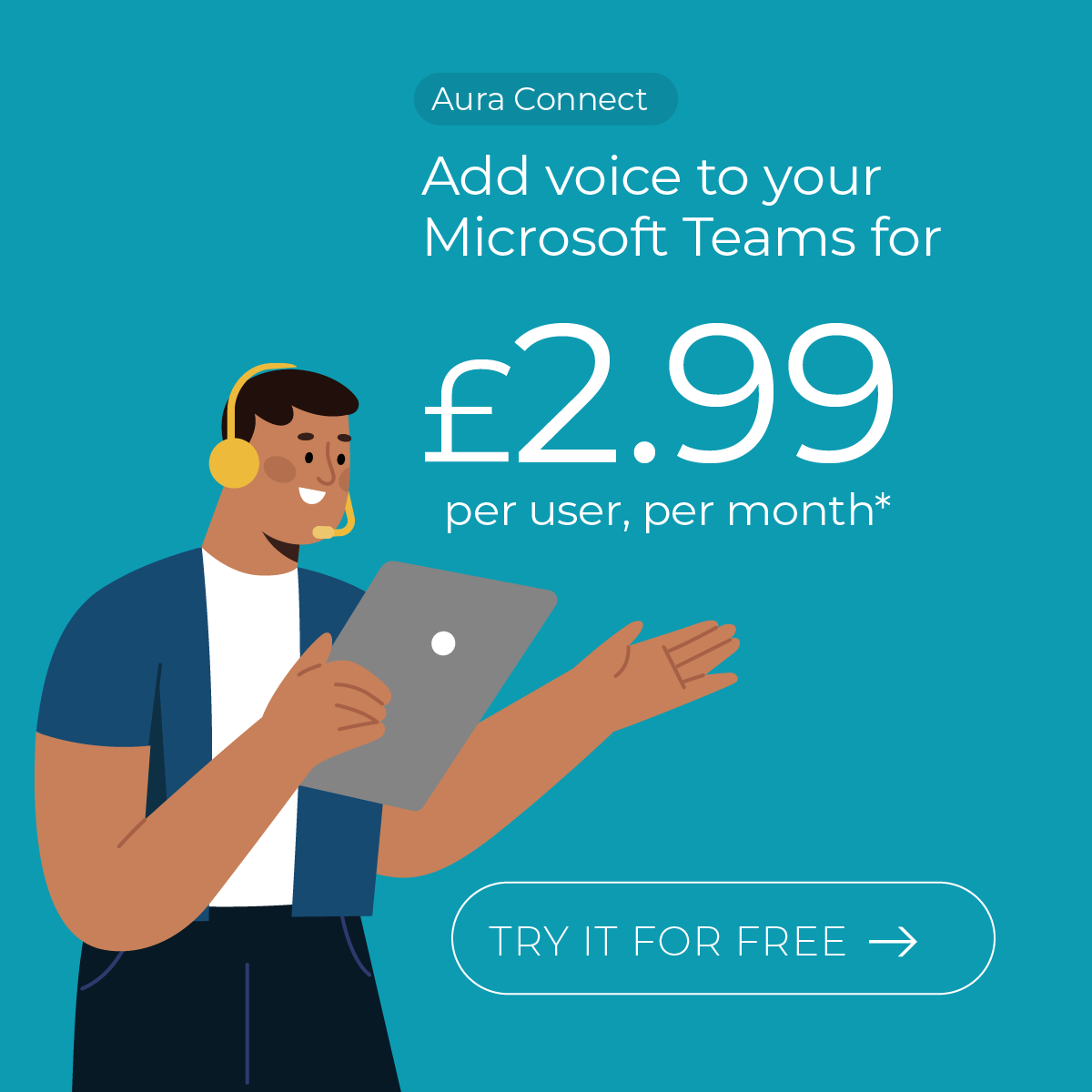 Give Microsoft Teams a voice from only £2.99 per month 💬

The best value voice calling solution for Microsoft Teams: bit.ly/3wdJjqt