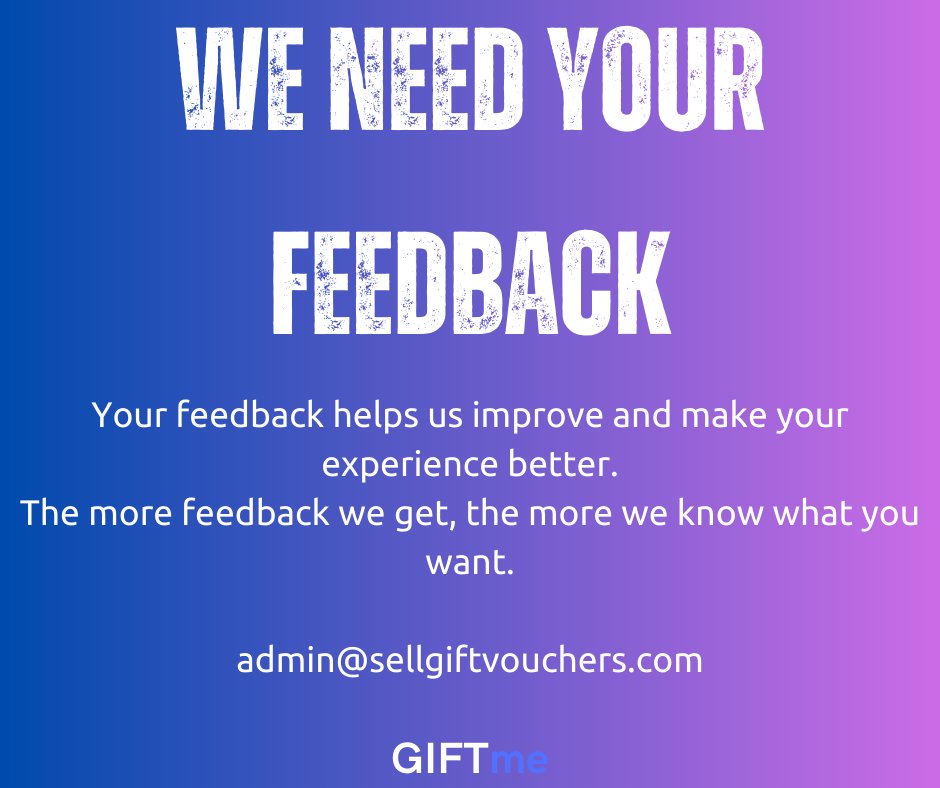 GIFTmeOfficial's tweet photo. We need your feedback. https://t.co/kvkOpt00iK