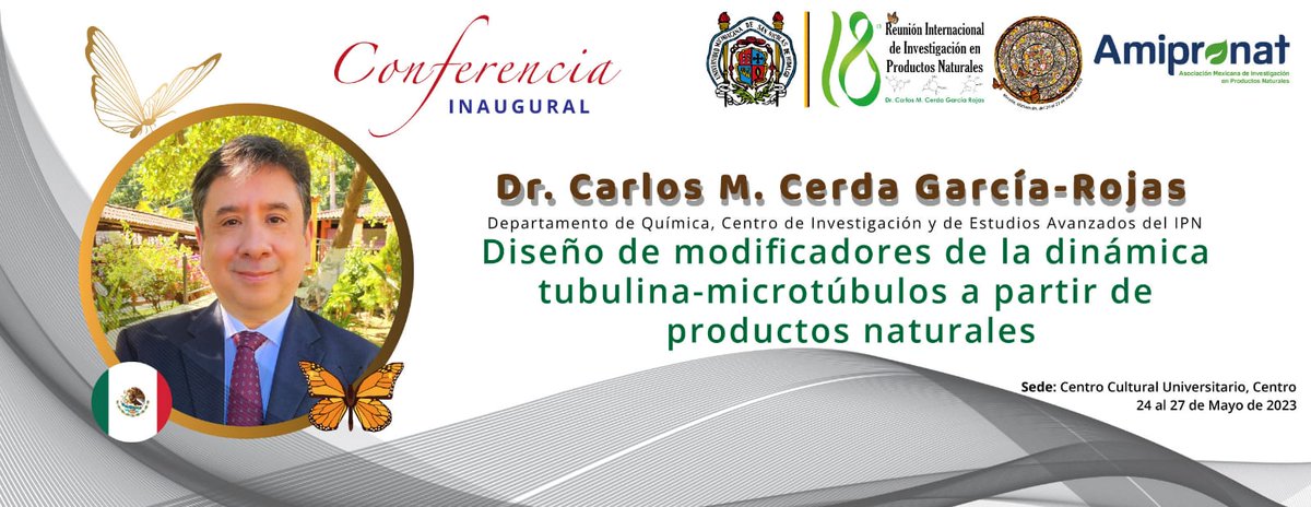 18ariipn's tweet photo. ¿Ya revisaste el programa general de la 18a Reunión Internacional de Investigación en Productos Naturales Dr. Carlos M. Cerda García Rojas?

Entra aquí: 
https://t.co/tmwOgr8i17
o aquí:
https://t.co/j630Kkvmke https://t.co/cqLoziz5A4