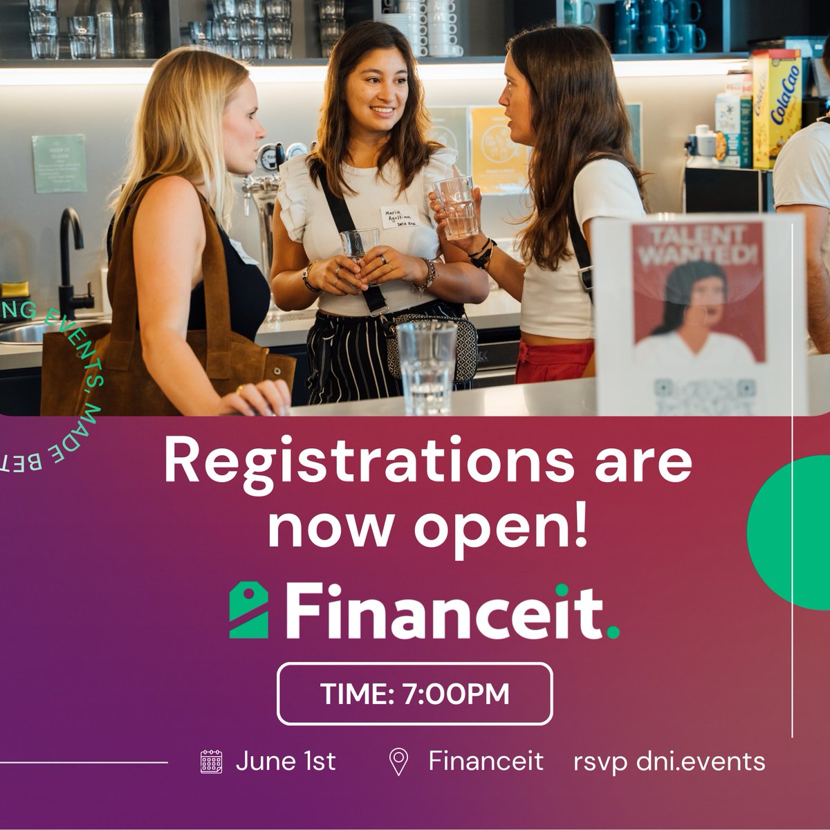 outgeekwomen's tweet photo. 🚀Registrations are open for #DNIToronto which this time will be hosted by @financeit, and it's only two weeks away! Don't miss out on all the fun and networking, unless you're allergic to both. 😜
Rsvp 👉 https://t.co/9ZdhFRamOw or https://t.co/hJKZbP555i!
#financeit #dei https://t.co/NZFrShLrWG