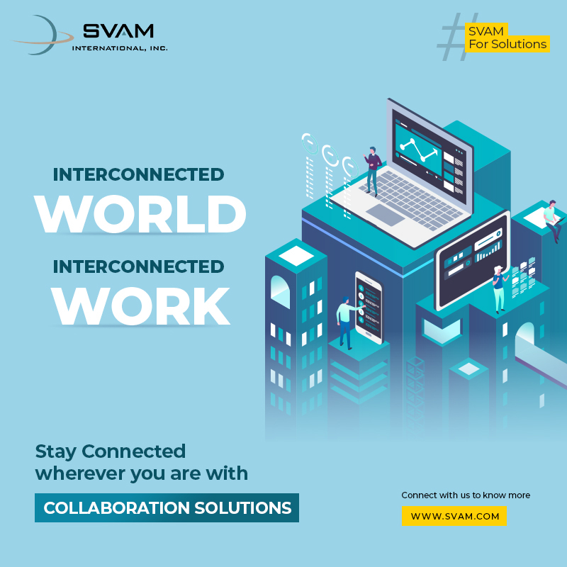 Say goodbye to endless #EmailChains. Whether you're working remotely or in-person, #CollaborationTools make it easy to share files & communicate in real-time. Boost productivity & improve communication with the right collaboration tools. svam.com

#SVAM #DigitalEra