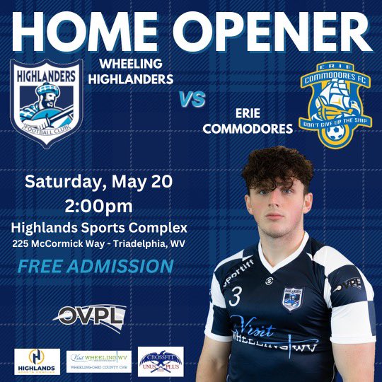 wvhighlandersfc's tweet image. Our Home Opener is on SATURDAY! So let’s meet our players starting with TJ Cherry who is from Pittsburgh, plays college soccer @wu_msoc and is our team co-Captain this season @ovplsoccer @WLU_MSoccer @WheelingVisitor @WheelingNailers @WTRF7News @str8trainingrnd