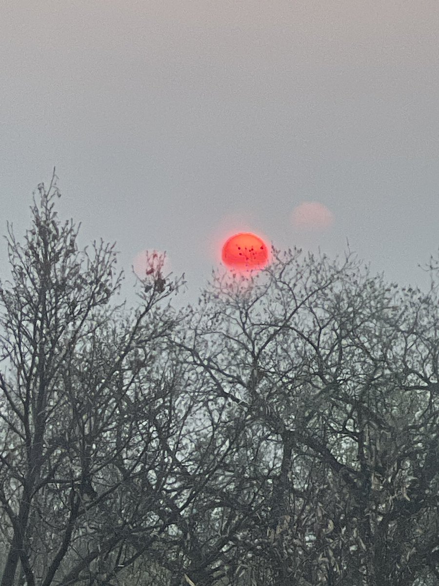 Zeisu17's tweet photo. Sunrise in the Smokey Sky https://t.co/feXbwq2CNV