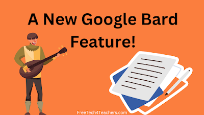 ericksonerik's tweet photo. A New Google Bard Feature https://t.co/W9jYZQArap #education #tech #edtech https://t.co/HmwmZBXxRJ