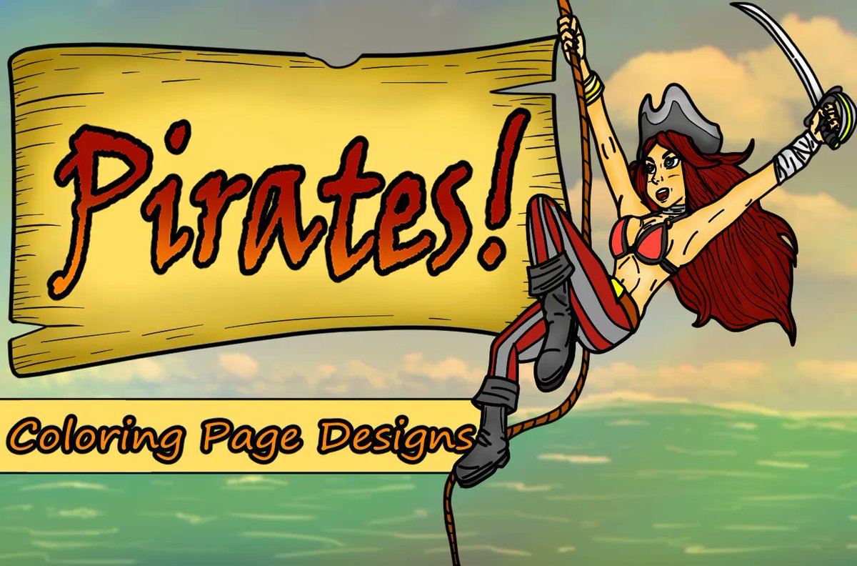 Ahoy, mateys! 🏴‍☠️ Set sail with Color Monthly PLR's Pirates Coloring Pages, now on SALE! Use coupon code PIRATES to save $18. Don't miss the treasure: buff.ly/3HUb4e1 #TeacherTools #AuthorTools #PLR