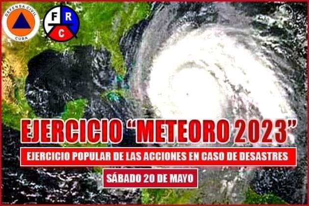 #Salud todos a participar en el ejercicio meteoro 2023.
#PinardelRíoPorLaVida