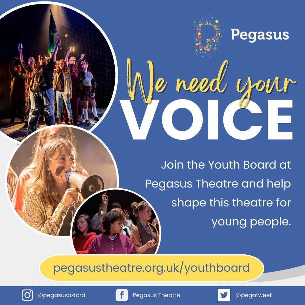Are you aged 13-25? Do you want to make your voice heard? Join our Youth Board and help shape Pegasus’ future. This opportunity is perfect for young people who have an interest in the arts or business, or have an interest in issues such as the environme… instagr.am/p/CsT1hrno06t/