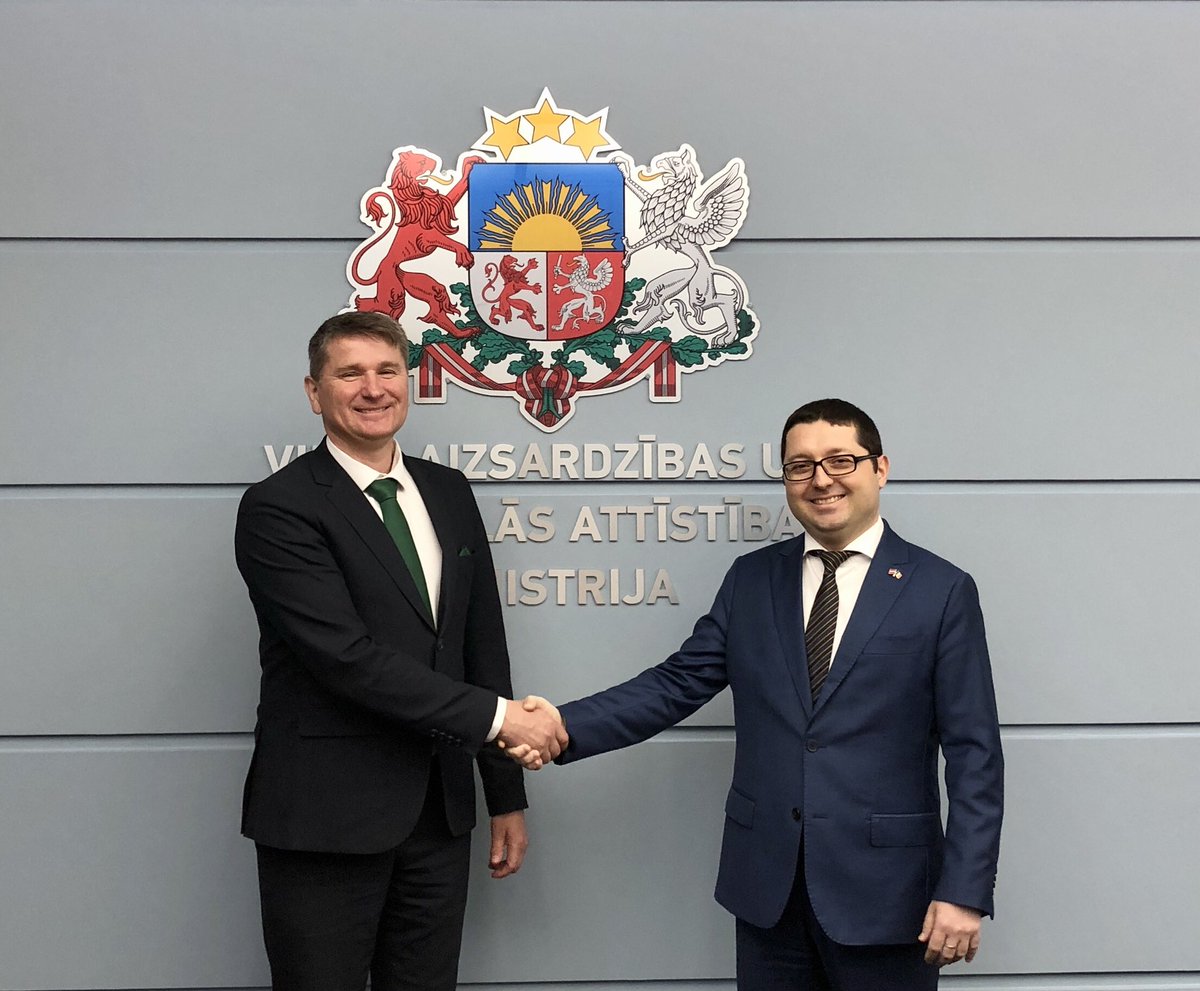 Many ideas discussed today @ @VARAM_Latvija with Minister @Sprindzuks for boosting 🇱🇻🇲🇩 cooperation in regional development, digitalization and environmental protection, especially on 🇲🇩 way towards 🇪🇺 #RegionalDiplomacy #DigitalDiplomacy #EnvironmentalDiplomacy