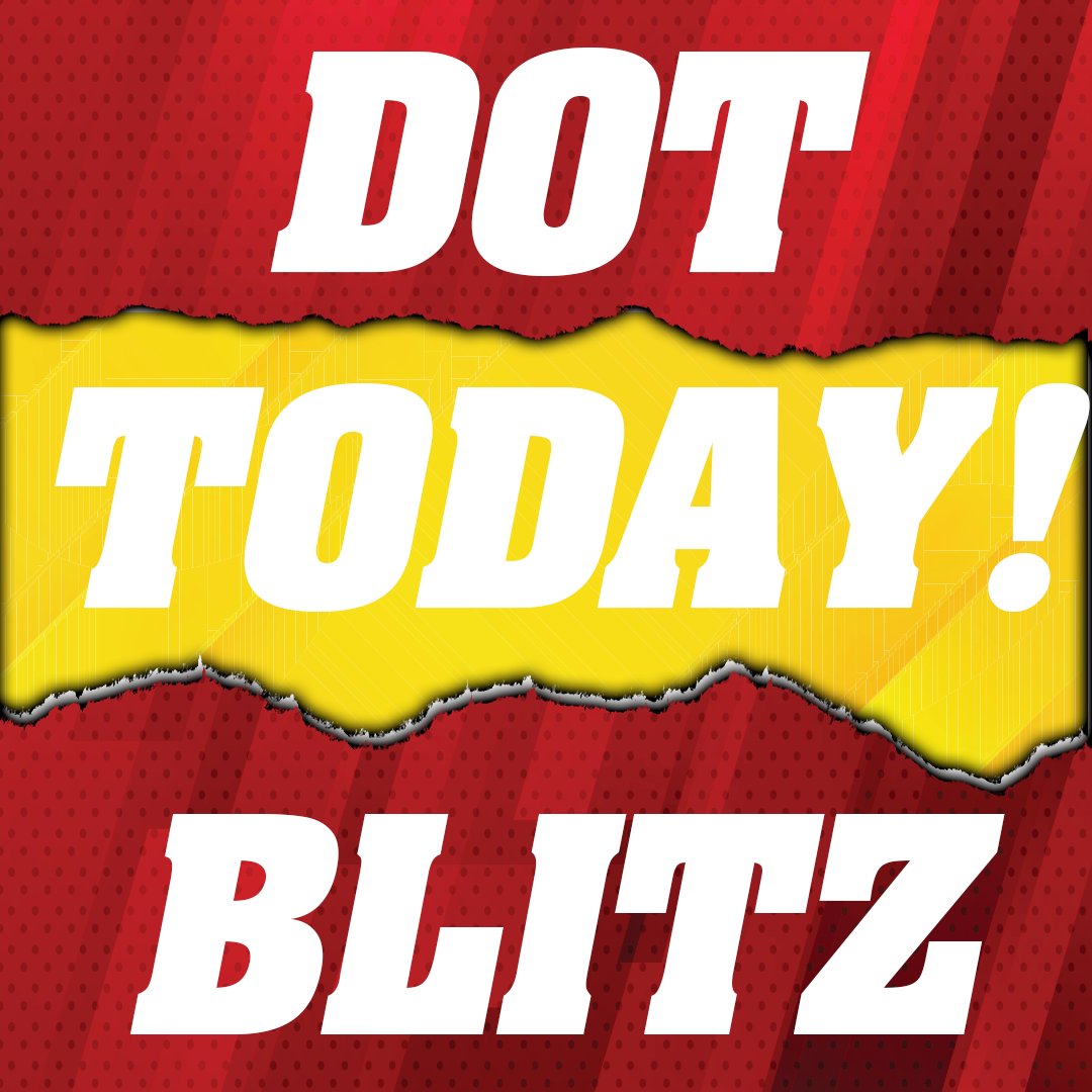 The blitz is ON! Starting today - Thursday, DOT officers will be out in force inspecting every truck they can. Make sure you take the time to double-check EVERYTHING before hitting the road these next few days. Good luck! #InternationalRoadCheck #DOTBlitz