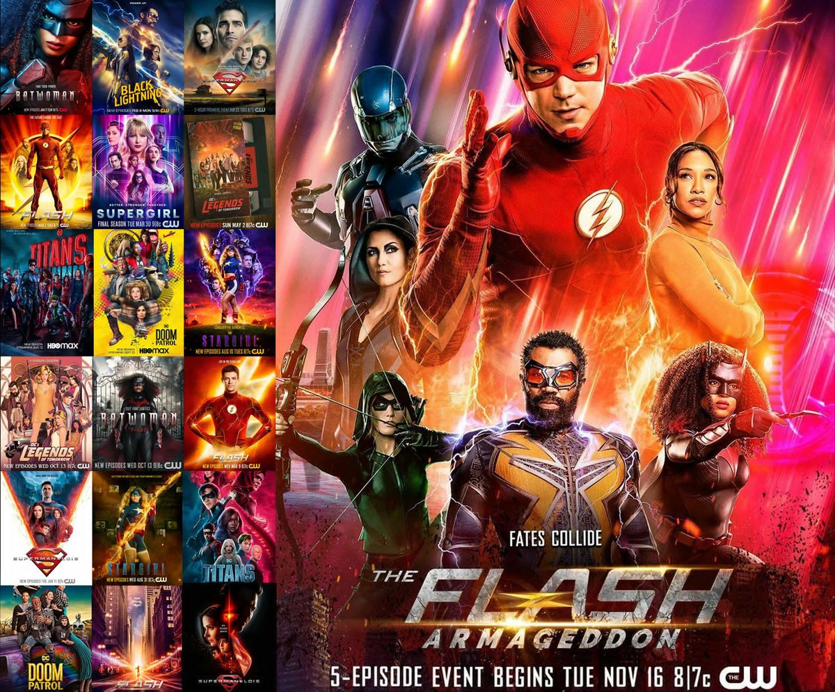 With the Earth-Prime #Arrowverse shows coming to a close in 8 days, I'm going to be doing something different to honor this franchise #Arrow #TheFlash #Supergirl #LegendsOfTomorrow #BlackLightning #Titans #DoomPatrol #Batwoman #Stargirl #SupermanAndLois