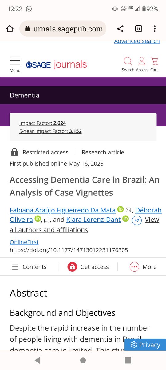 Our most recent @STRiDEDementia paper has been published today in @DementiaJournal with @CleusaFerri @DaMataFabiana @AlzDisInt @elainemateus @AdelinaCoHe @docenferUNAB @uandresbello journals.sagepub.com/doi/10.1177/14… #dementia