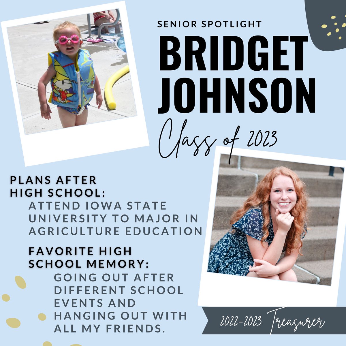 Today we highlight two more individuals who have been a big part of our council! Congratulations Emma and Bridget!