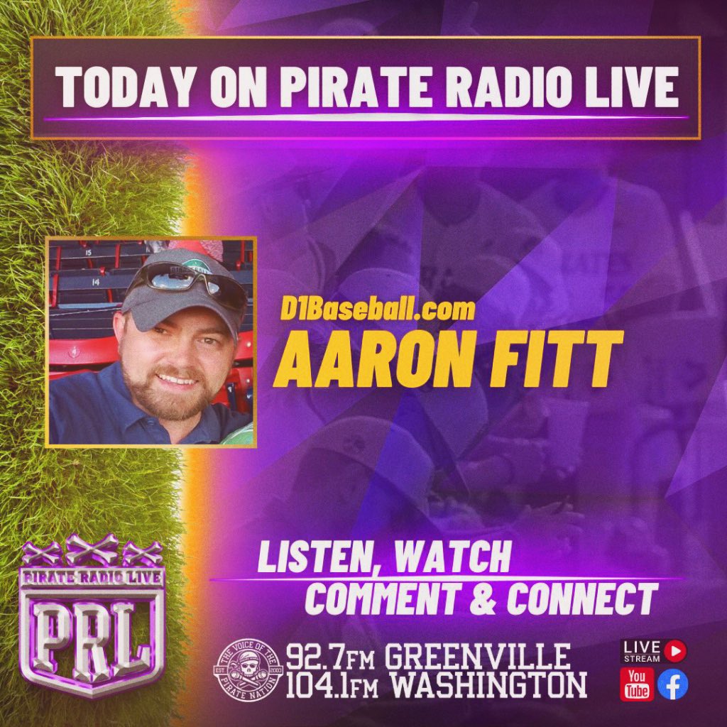Pirate Radio ☠️ on Twitter "🏴‍☠️⚾️ Today on Pirate Radio LIVE