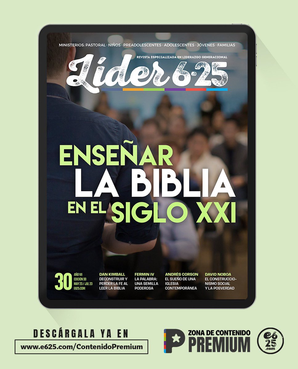 Lider625's tweet photo. DESCARGA AHORA 👉📖👩‍🏫Nueva Revista de investigación #Lider625: ENSEÑAR LA BIBLIA EN EL SIGLO XXI

🌟Aprovecha todo lo que te ofrece el servicio de descargas Premium para tu ministerio en https://t.co/B0IXo1gFGe 
💥🔥 https://t.co/2zYMJvO1V7