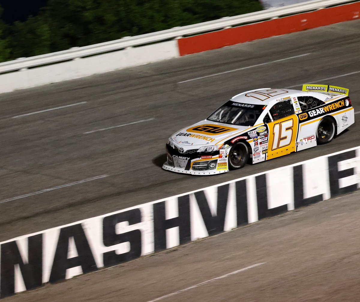 P3 in Music City. It was our first time running at the Nashville Fairgrounds Speedway and we were definitely fast and we had a shot at the end. 

On to Michigan and the Arca East “Dutch Boy 150” at Flat Rock Speedway this weekend

#allgasnobrakes⛽️

#flythev @VenturiniMotor