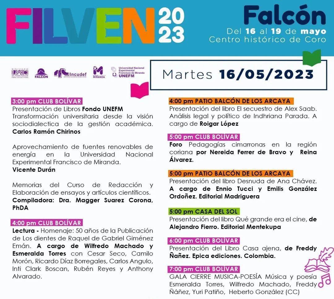 #16May| 🇻🇪 📢 ¡ETIQUETA DEL DÍA! ▶️ 

#LeerDescoloniza 

¡XVIII Feria Internacional del Libro, Capítulo Falcón!
