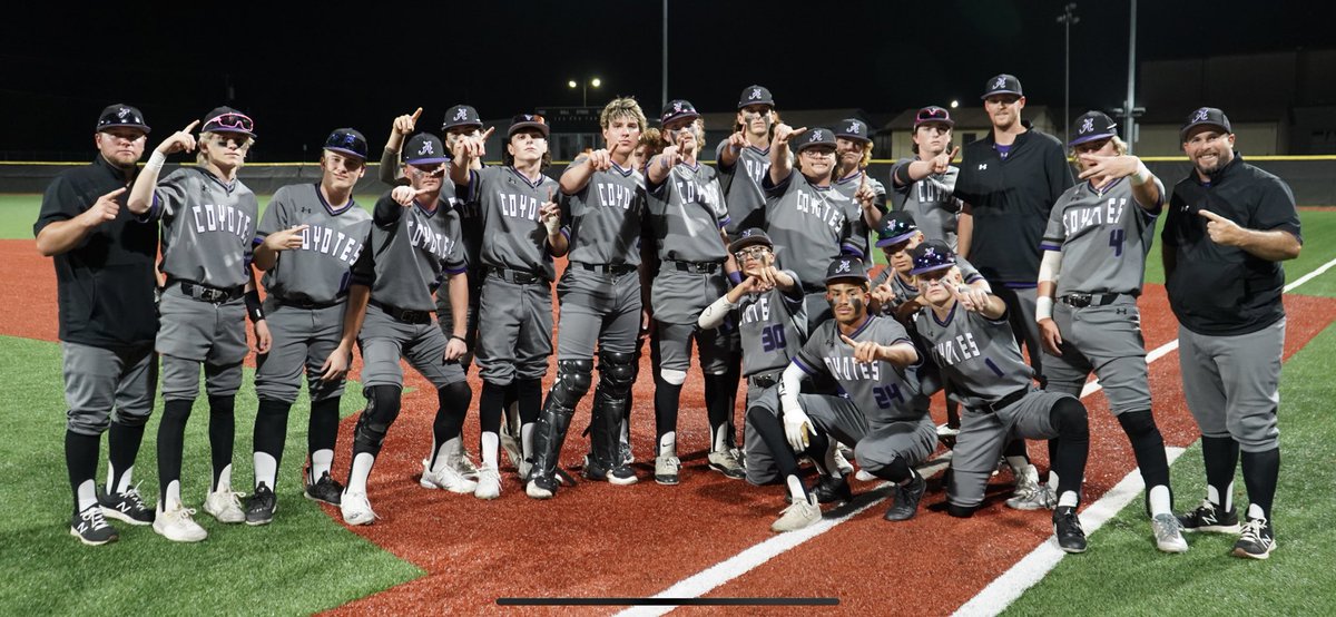 We are very proud of what our Coyote Baseball team accomplished this year even though we fell short this weekend. The team played hard and showed massive improvement from day 1. They have a lot to be proud of! Thank you Seniors for showing great leadership throughout the season.