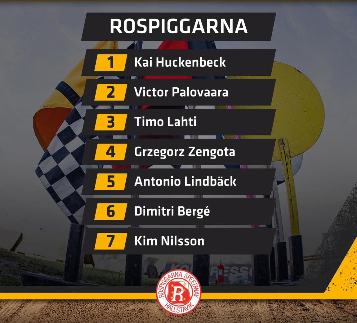 atraby's tweet photo. 🇸🇪 RD3: ROSPIGGARNA HALLSTAVIK vs DACKARNA MALILLA 🏁
Both teams lost heavily in RD2.  Outstanding 6&amp;7 for Rospiggarna.   Dackarna: high-profile winter signing Dan Bewley at 1, Andzejs Lebedevs makes a quick return to his former club.  Wahlqvist out, Gala in, Hjelmland at reserve https://t.co/keFrCZGy6e