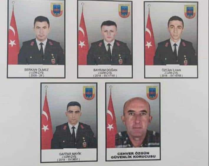 Yoğun siyasi gündemden dolayı gündeme pek gelmese de bugün vatanımız için 5 güvenlik personelimiz şehit düşmüş.

Ulusumuzun başı sağ olsun.