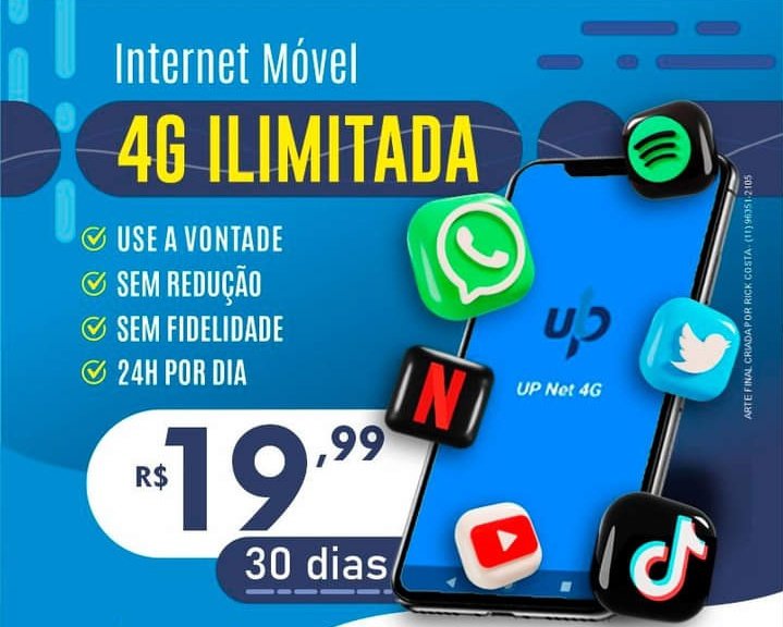 Use Internet a vontade (Ilimitada) 