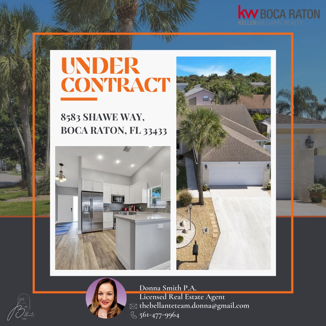 📝 UNDER CONTRACT 📝

After a successful Broker's Open and receiving multiple offers, we are officially under contract!!🤩🤩

#thebellanteteam #undercontract #realestate #licensedagent #floridarealestate #floridahomes #realestate2023 #houseexpert #floridahome