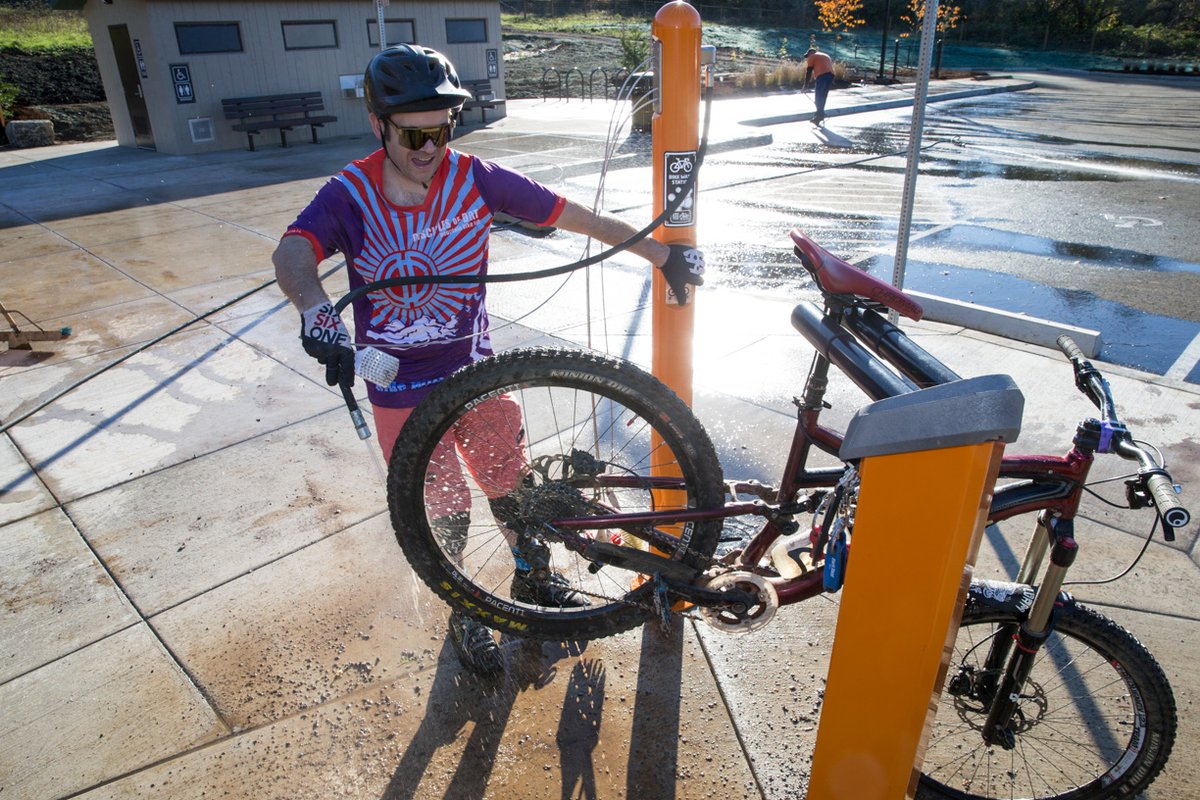 All mountain bike trails at Thurston Hills Natural Area are open for riding! You can access the mountain bike trails at the North Trailhead, where you'll also find restrooms, water, and a bike cleaning and repair station. See you on the trails! #mayisbikemonth #nationalbikemonth