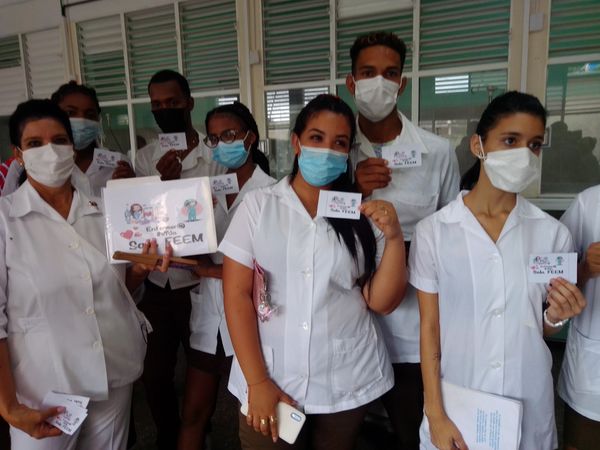 HospitalAleida's tweet photo. Inaguración de la sala FEEM del @HospitalAleida de #Güines por los estudiantes del técnico básico de Enfermería #dpsmayabeque #feumayabeque #MINSAP #FEEMdeCUBA #feemmayabeque #fcmmayabeque #Mayabeque https://t.co/nE4tSqDNxY