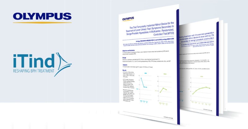 OlympusMedUKIE's tweet photo. More than 4️⃣0️⃣0️⃣ patients have been successfully treated with #iTind in clinical studies

📥 Download our easy-to-use guide, which provides an overview of the latest clinical evidence relating to this minimally invasive #BPH treatment: https://t.co/zePmv0g50x

#urology #prostate
