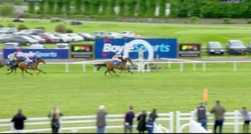 Opening Race Double for the in form @JosephOBrien2 yard @KillarneyRaces Like the opener a Piltown inmate gets up on the line. MA BELLE ARTISTE gets up to deny IMPACT WARRIOR by a head. The 7lb claim of @HughHorgan vital ultimately in a finish of fine margins. #HorseRacing