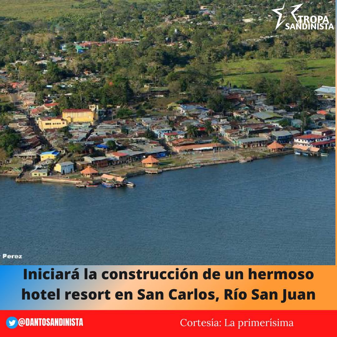 NICARAGUA 🇳🇮// San Carlos, Río San Juan.

Inicia la construcción de Hotel Resort a la orilla de nuestro Río San Juan. 🏨🛏🛋🛌🛎

Llevará el nombre de 𝑵𝒂𝒌𝒂𝒘é que quiere decir Dueña de las estrellas y de las aguas.

#16Mayo
#MayoVivaSandino 
#TropaSandinista 
@TE2021