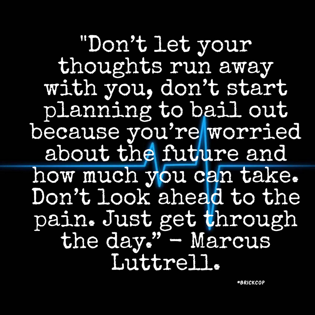 So this quote has meant a lot to me for a while now. Anxiety was more crippling than PTSD for me.

Controlling thoughts and emotions after trauma is tough. 

It can wipe you out. 

These words made sense. 

Living one day at a time is a freeing experience. #MentalHealthMatters 🚨