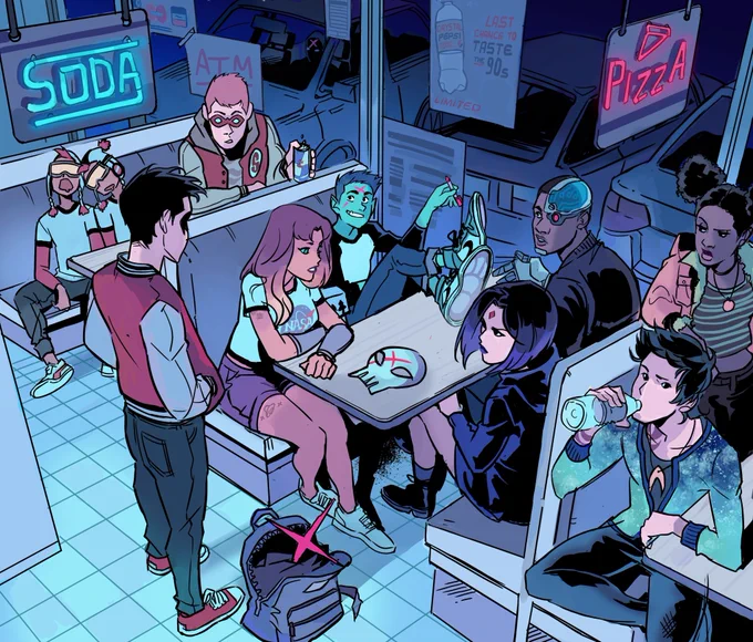 icarus and the sun and teen titans mostly