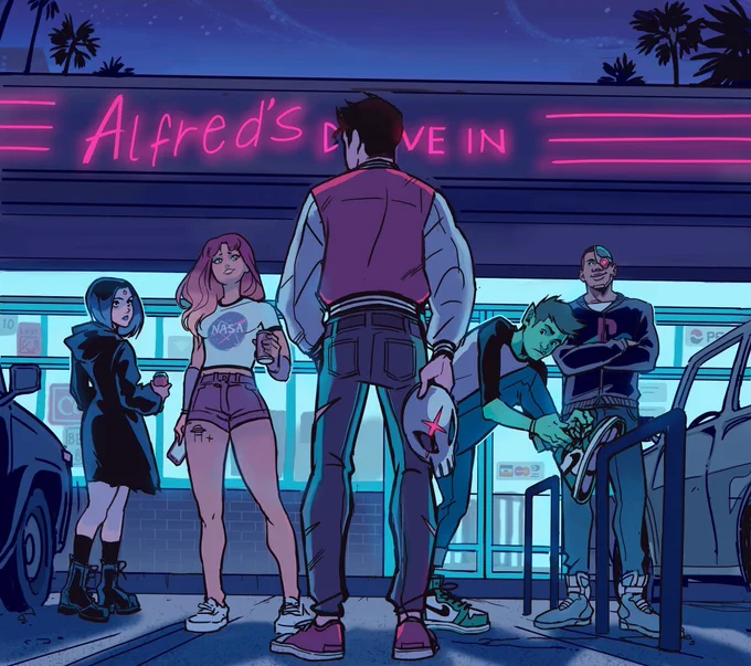 icarus and the sun and teen titans mostly