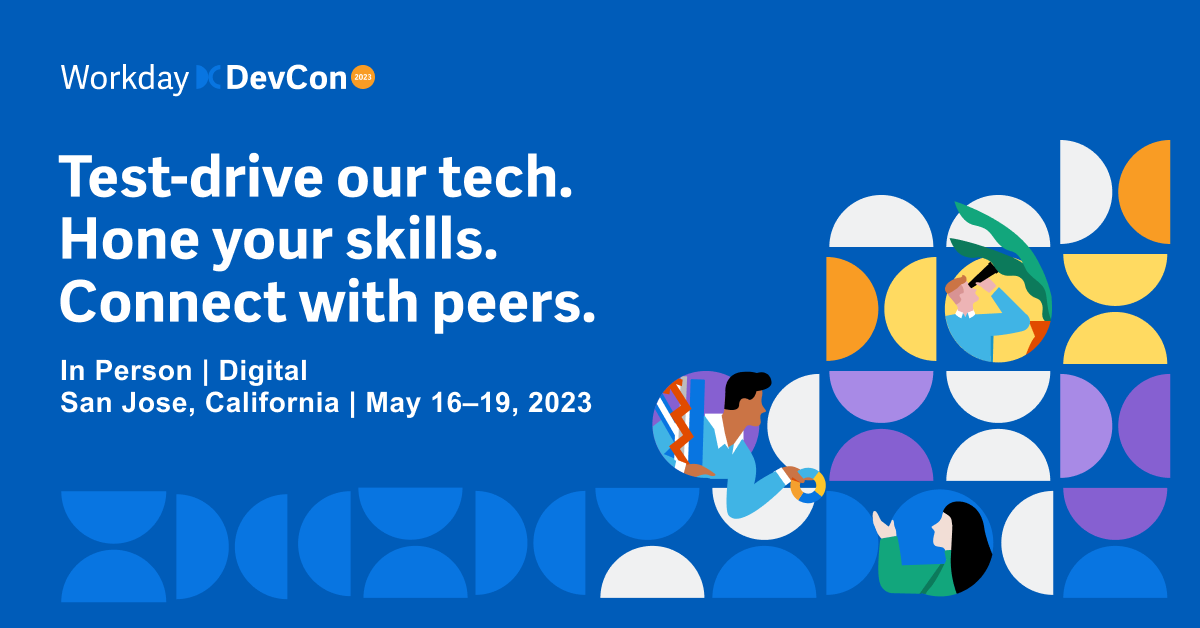 WorkdayEvents's tweet photo. Day 1 of #WDAYDevCon is here! We are so excited to connect with you. Today is all about listening to thought leaders, building your skills, and networking with your #IT and #developer peers. Are you joining us in person or virtually today? https://t.co/n0ljbm63qI